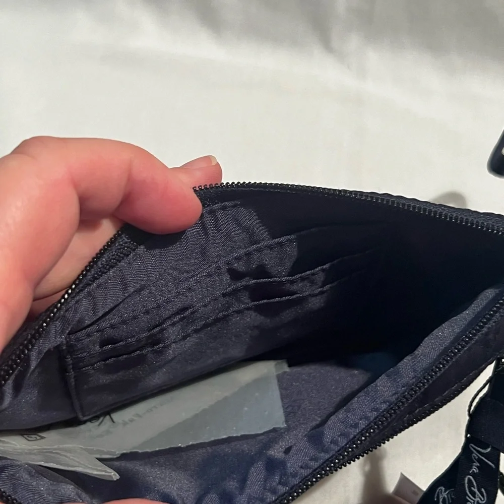 Vera Bradley Quilted Classic Navy Wristlet